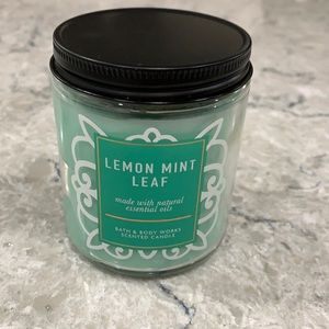 NWT BBW Lemon mint leaf candle